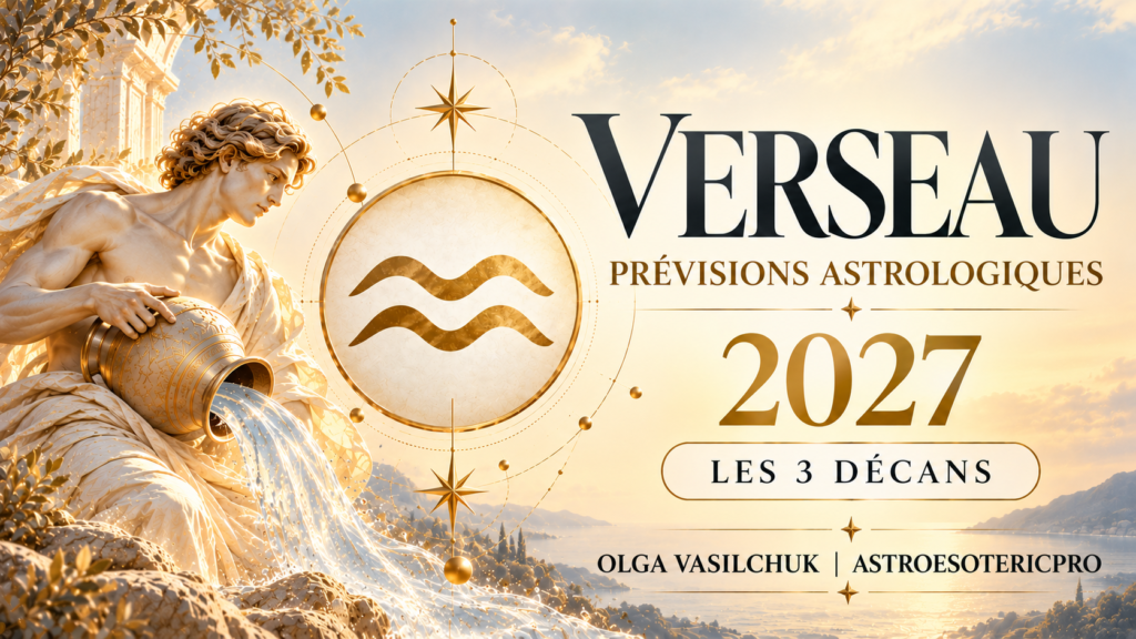 Verseau 2027 Prédictions pour les 3 décans Vénus rétrograde 2026 en Scorpion et en Balance — relations, valeurs, choix et finances
