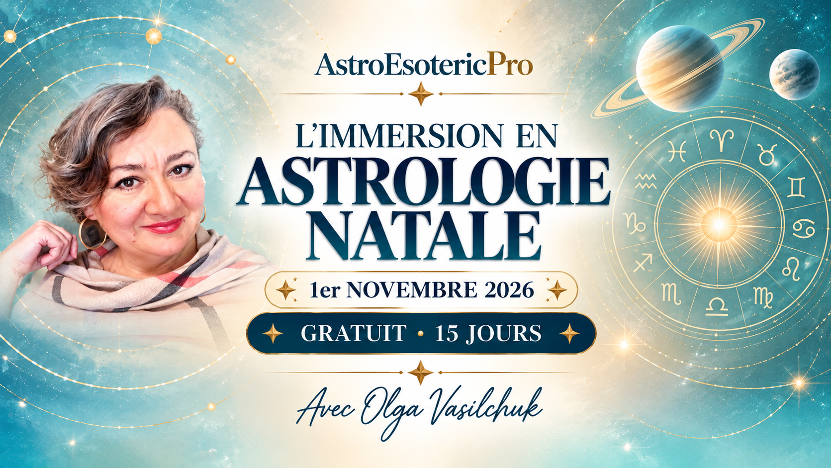 Immersion gratuite en Astrologie Natale (15 jours) - novembre 2026