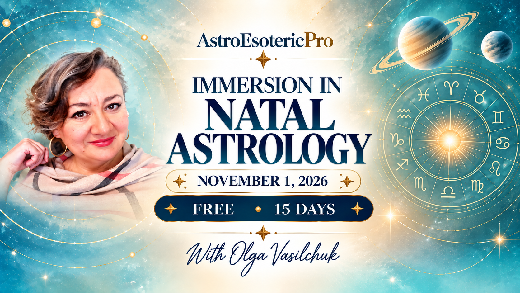 Free Natal Astrology Immersion – November 2026 | 15-Day Program