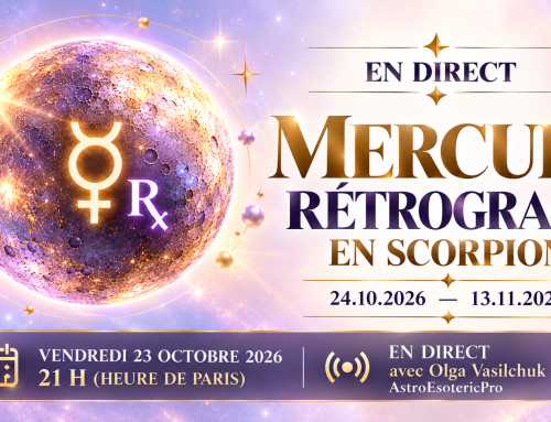 MERCURE RÉTROGRADE en Scorpion : octobre – novembre 2026. LIVE avec Olga Vasilchuk.