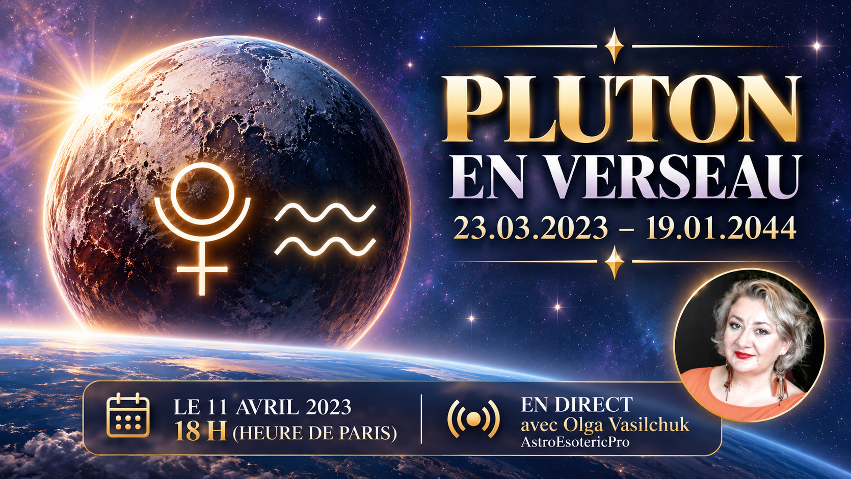 Pluton en Verseau du 23 mars 2023 au 19 janvier 2044
